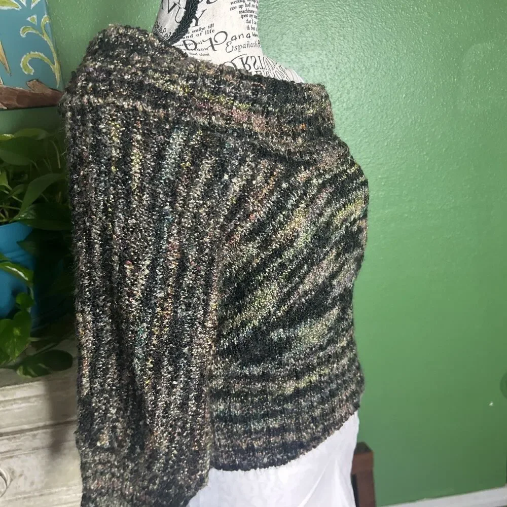 Rag Off The Shoulder Grunge Fairy goblin core sweater Small